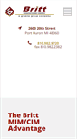 Mobile Screenshot of brittmfg.com